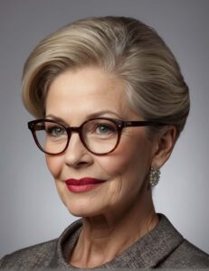 32 Stylish Hairstyles For 70-Year-Old Women With Glasses