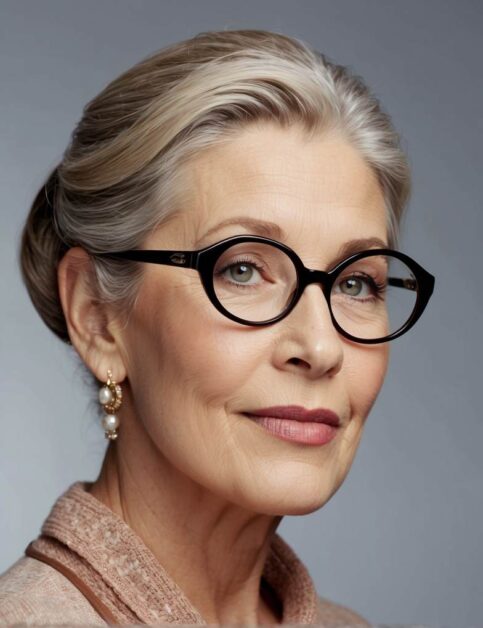 32 Stylish Hairstyles For 70-Year-Old Women With Glasses