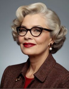 32 Stylish Hairstyles For 70-Year-Old Women With Glasses