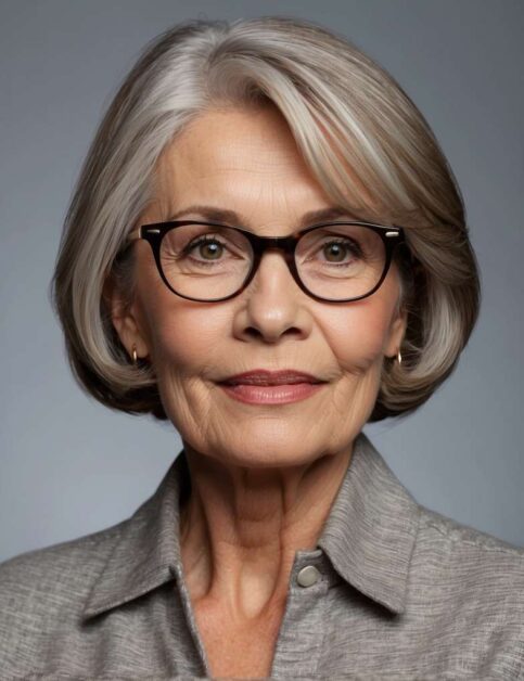 32 Stylish Hairstyles For 70-Year-Old Women With Glasses