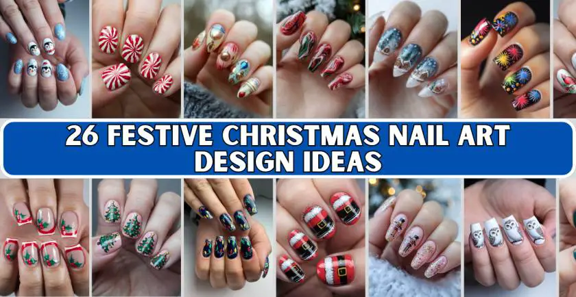 Festive Christmas Nail Art Design Ideas