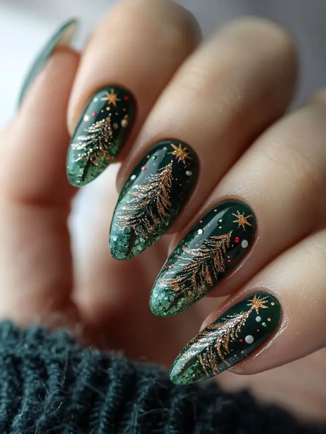 Xmas Nail Design Ideas for Christmas