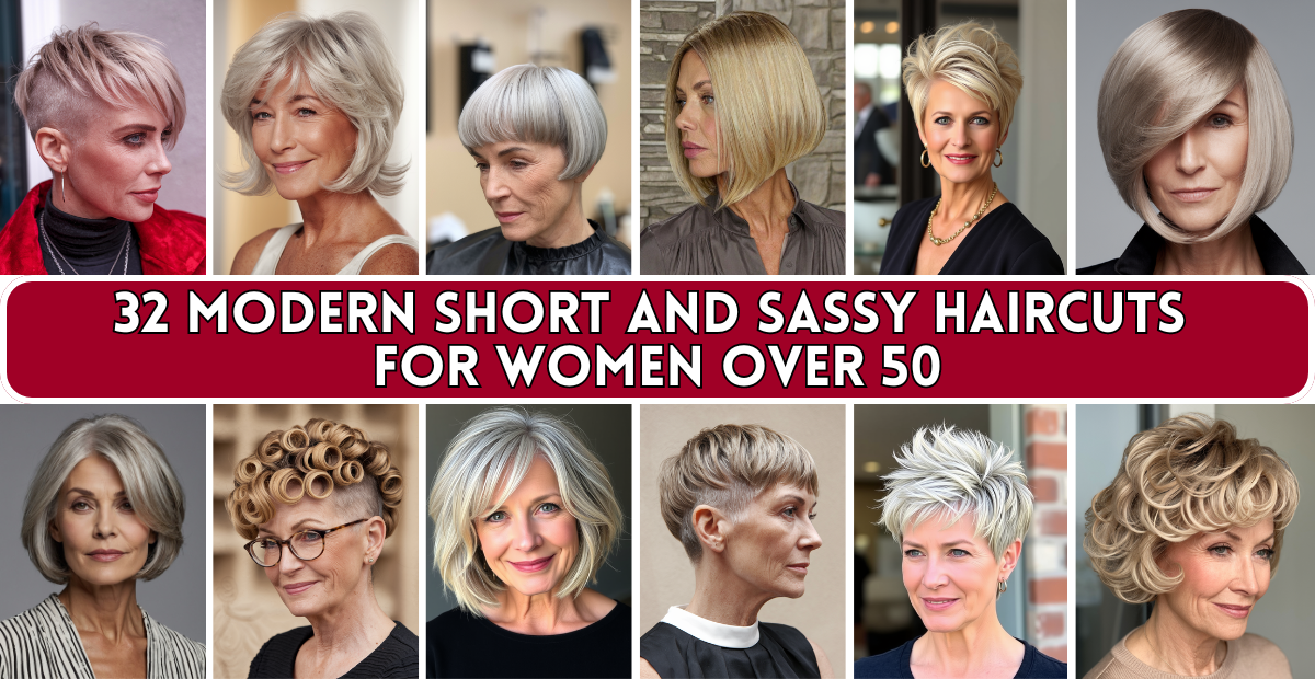 32 Modern Short and Sassy Haircuts for Women Over 50