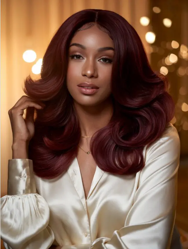 Christmas Hair Color Ideas for Black Women