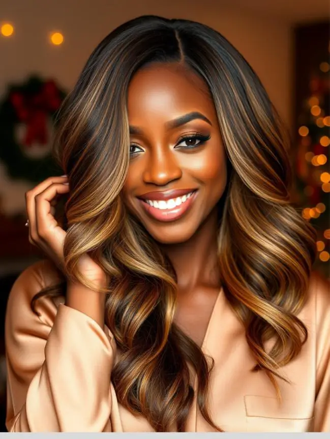 Christmas Hair Color Ideas for Black Women