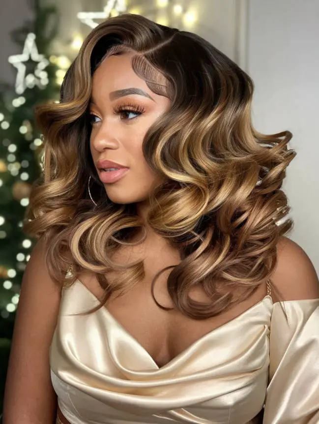 Christmas Hair Color Ideas for Black Women