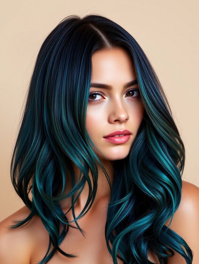 Christmas Hair Color Ideas for Dark Hair