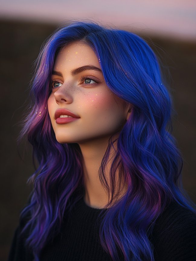 Christmas Hair Color Ideas for Dark Hair