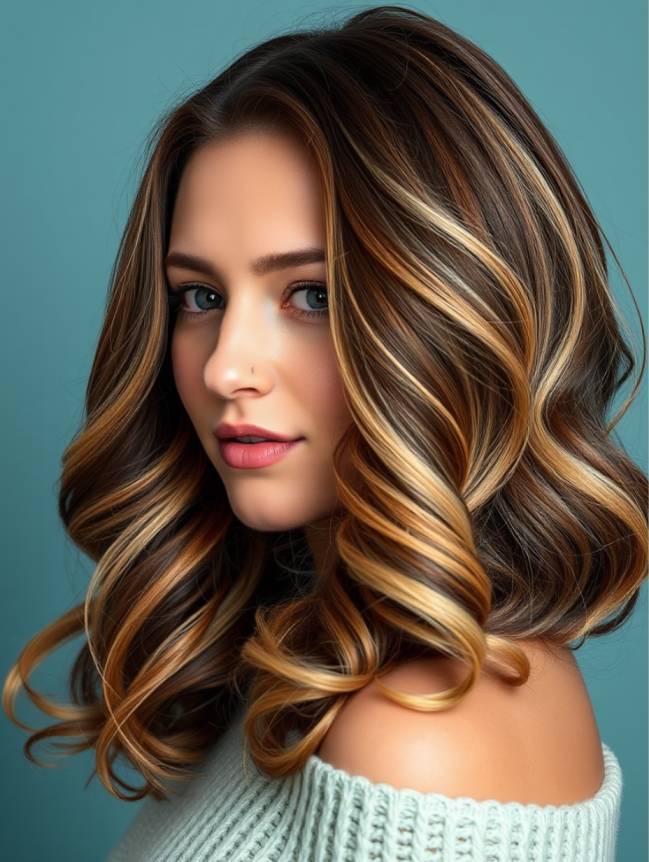 Christmas Hair Color Ideas for Dark Hair