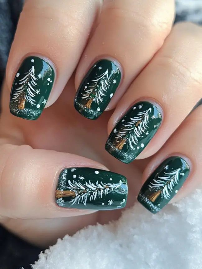 Festive Christmas Nail Art Design Ideas