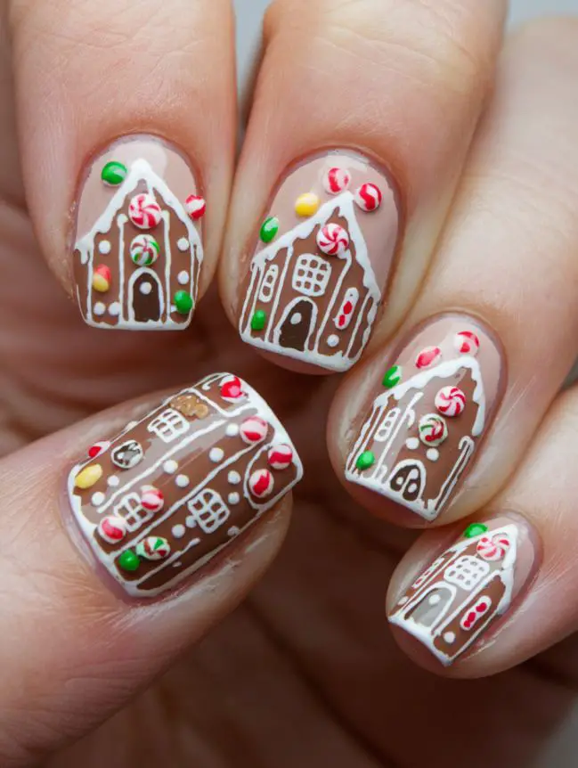 Festive Christmas Nail Art Design Ideas