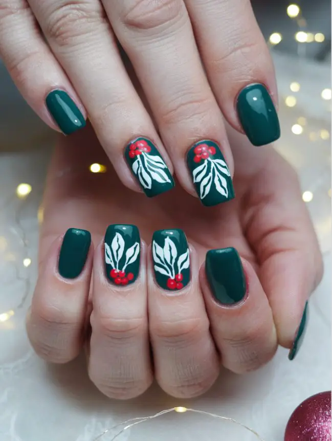 Festive Christmas Nail Art Design Ideas