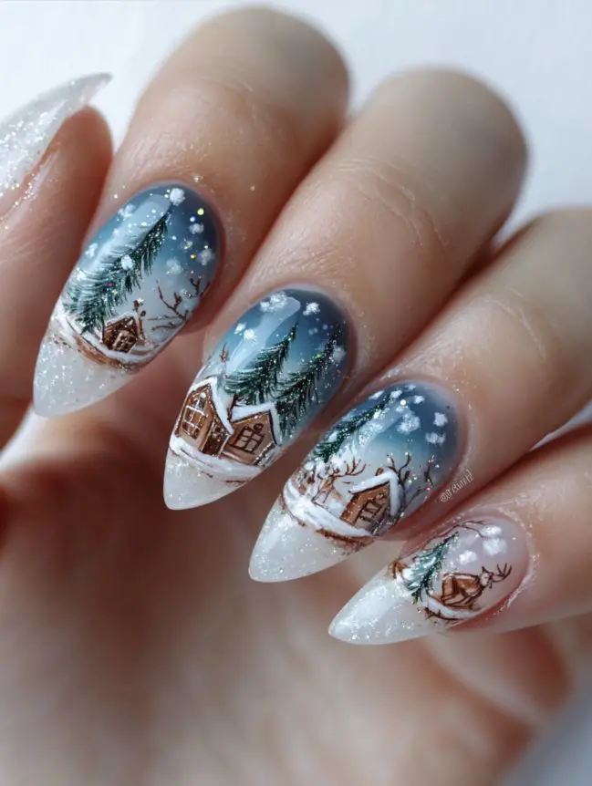 Festive Christmas Nail Art Design Ideas