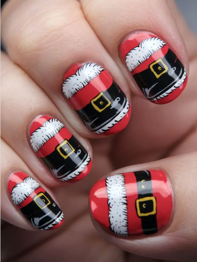 Festive Christmas Nail Art Design Ideas