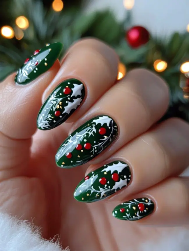 Festive Christmas Nail Art Design Ideas