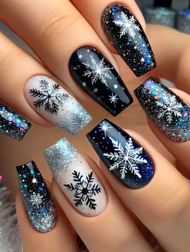 Festive Christmas Nail Art Design Ideas