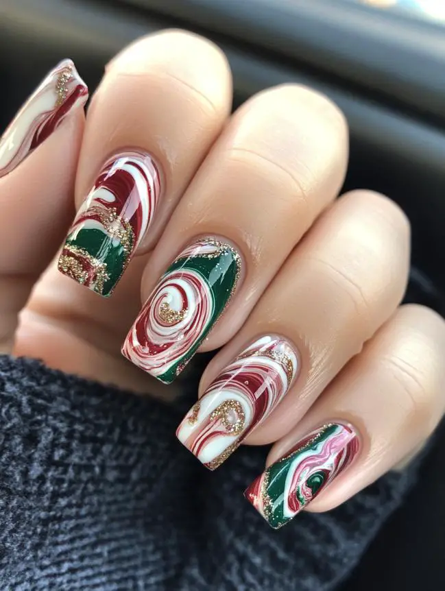 Festive Christmas Nail Art Design Ideas