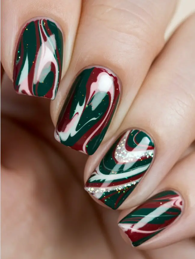 Festive Christmas Nail Art Design Ideas