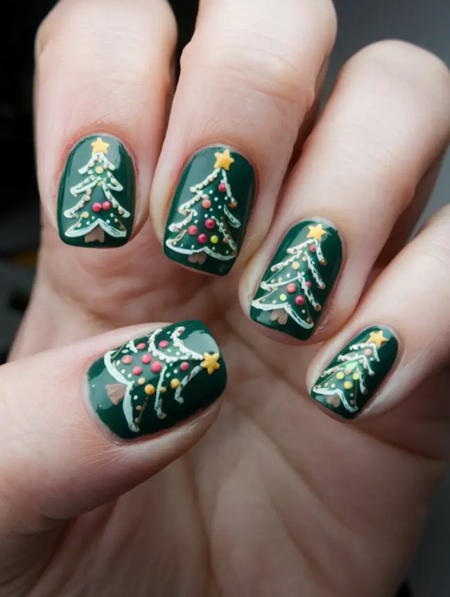 Festive Christmas Nail Art Design Ideas