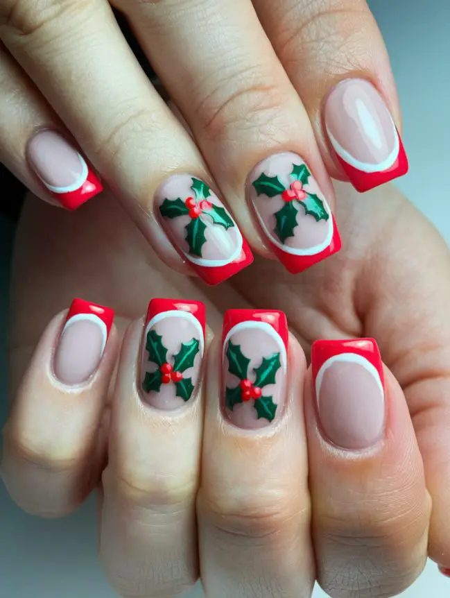 Festive Christmas Nail Art Design Ideas