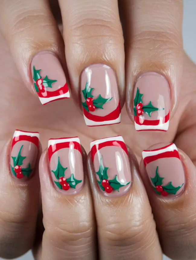 Festive Christmas Nail Art Design Ideas