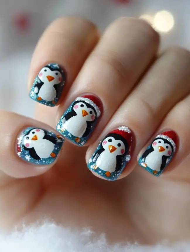 Festive Christmas Nail Art Design Ideas