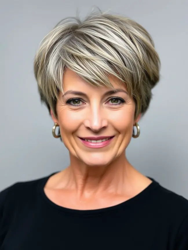 Short and Sassy Haircuts for Women Over 50