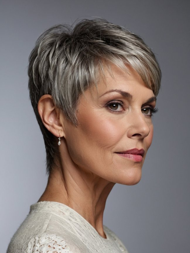 Short and Sassy Haircuts for Women Over 50