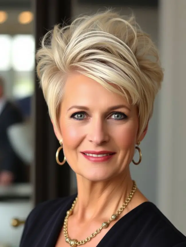 Short and Sassy Haircuts for Women Over 50