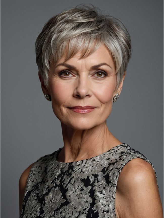 Short and Sassy Haircuts for Women Over 50