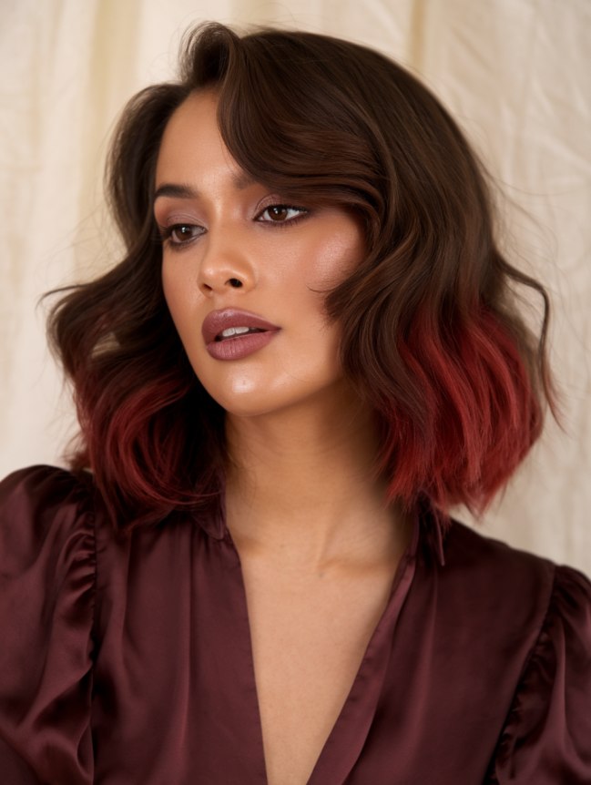 Christmas Hair Color Ideas for Brunettes