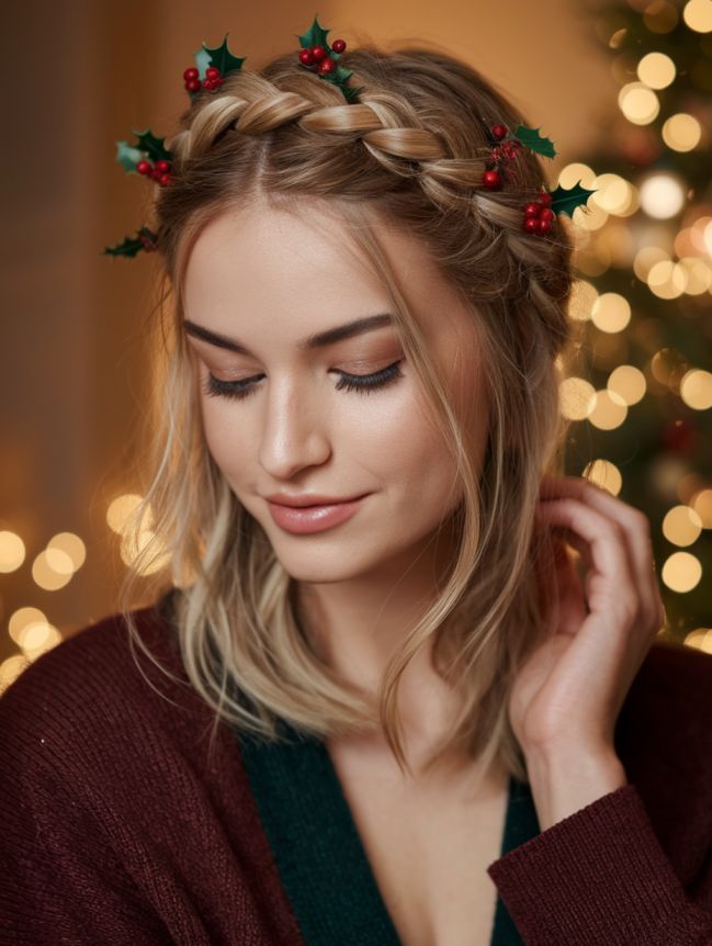 Christmas Hairstyles for Medium Hair