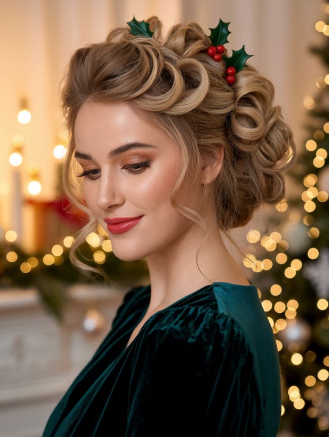 Christmas Hairstyles for Medium Hair