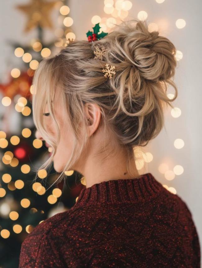 Christmas Hairstyles for Medium Hair