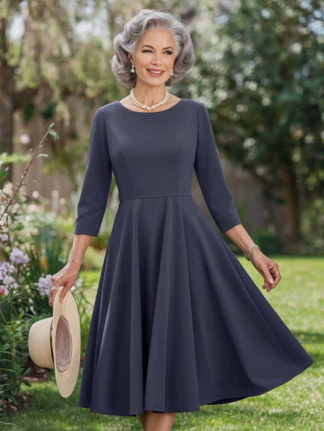 Classy Dresses for Older Women Over 70