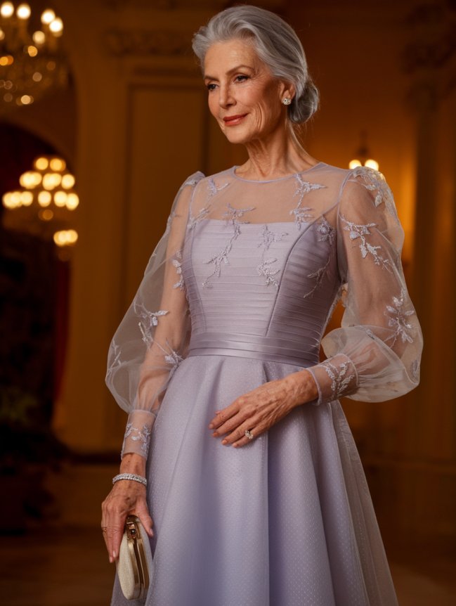 Classy Dresses for Older Women Over 70