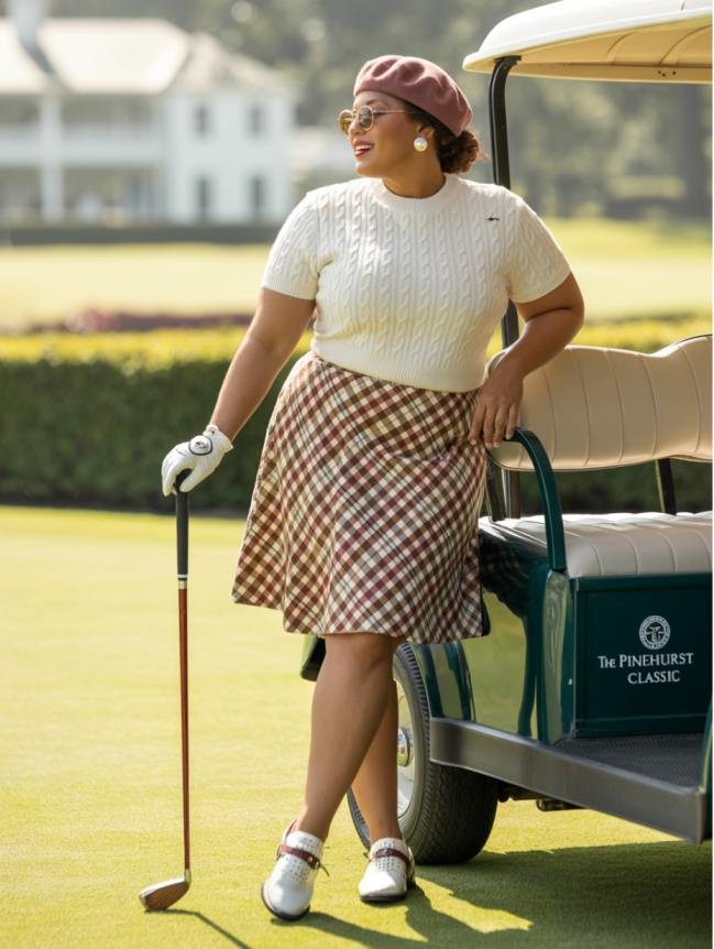 plus size women's golf outfits