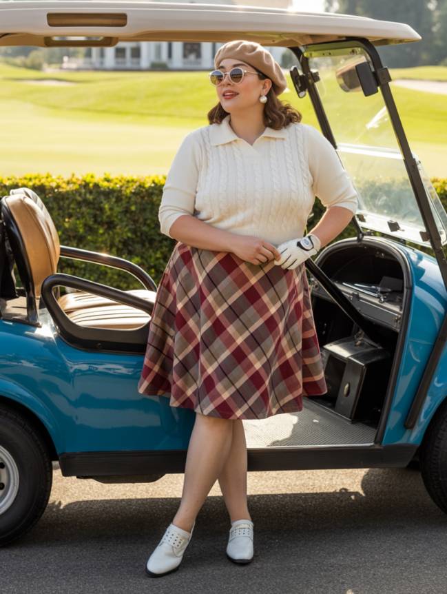 plus size women's golf outfits