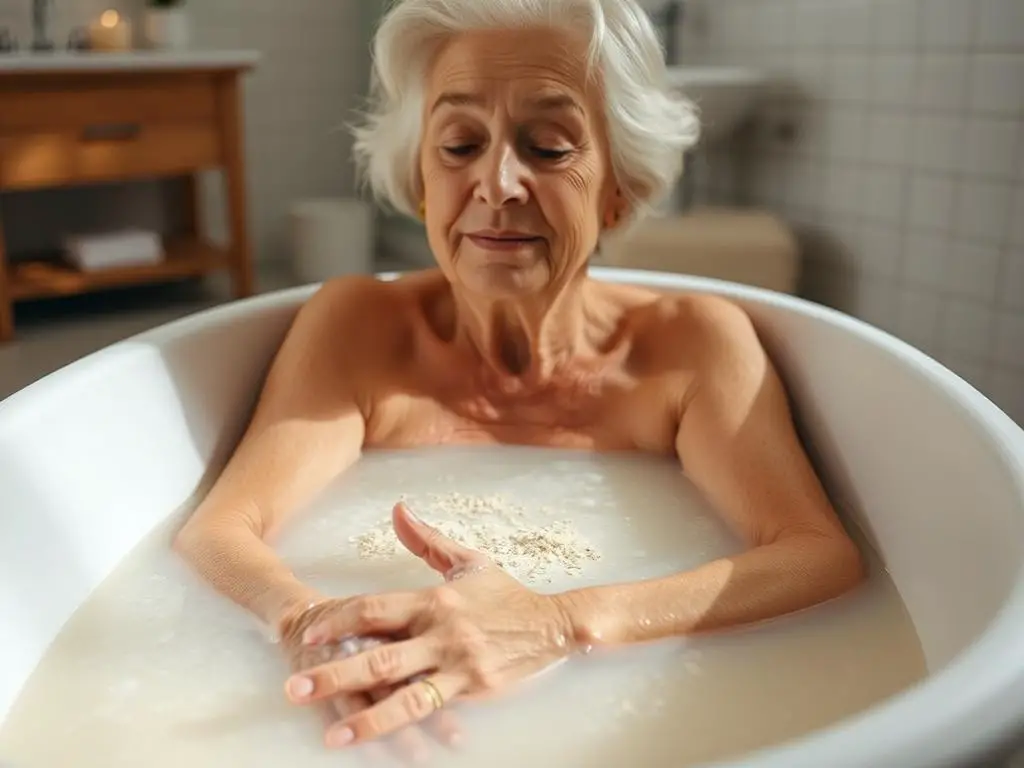 oatmeal bath remedy for senior women dry skin relief oatmeal bath remedy for senior women dry skin relief