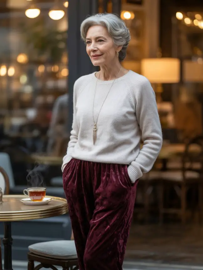 Flattering Winter Outfit Combinations for Senior Women