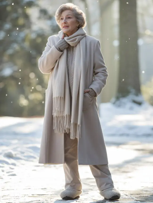 Flattering Winter Outfit Combinations for Senior Women