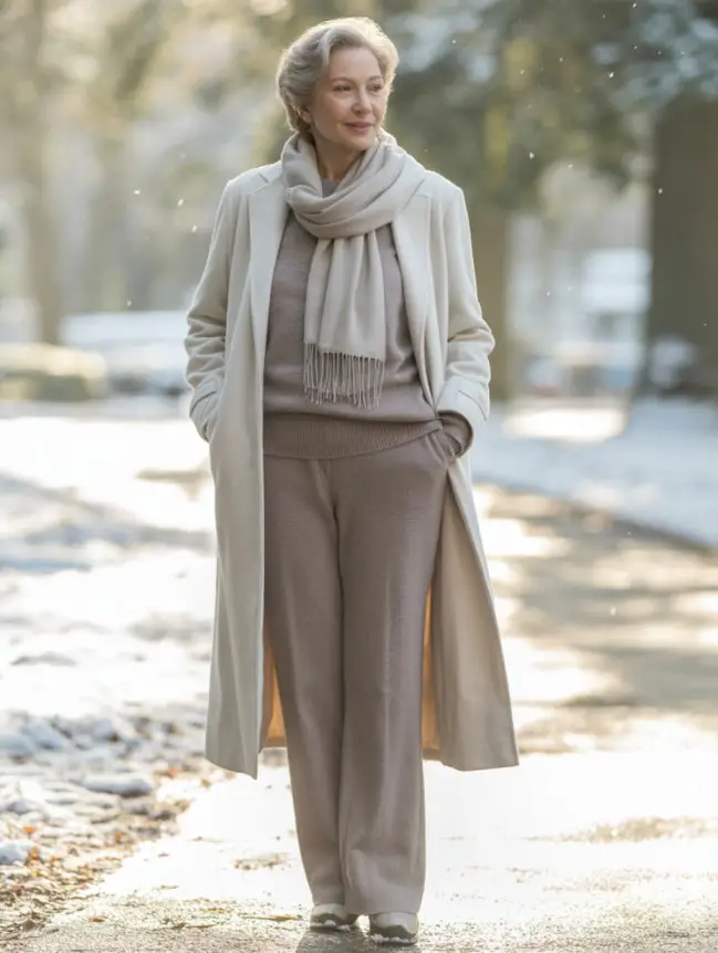 Flattering Winter Outfit Combinations for Senior Women