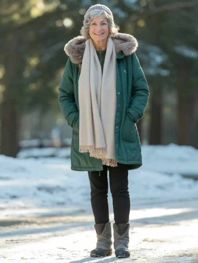 Flattering Winter Outfit Combinations for Senior Women