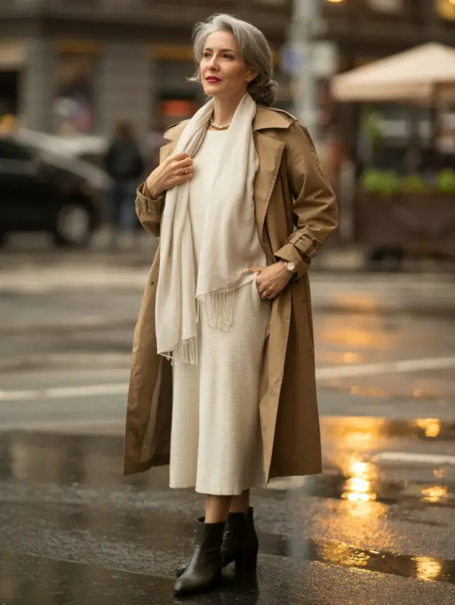Flattering Winter Outfit Combinations for Senior Women