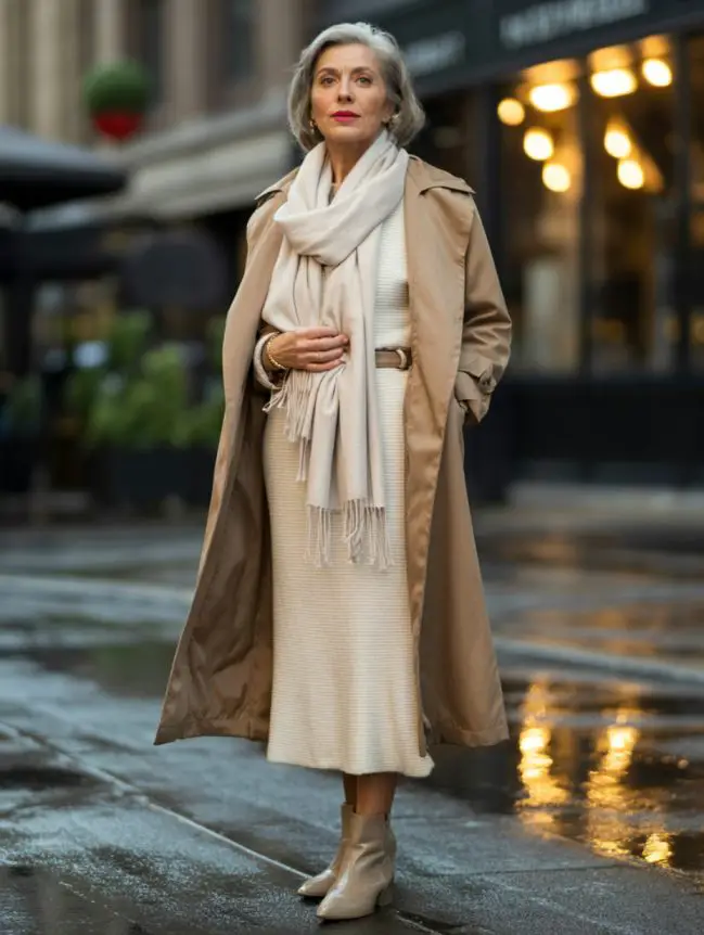 Flattering Winter Outfit Combinations for Senior Women