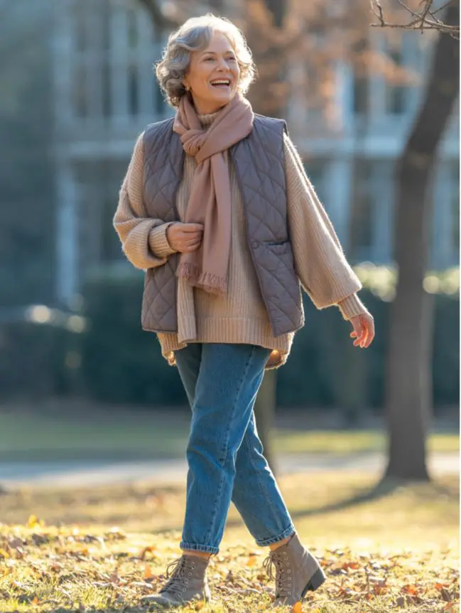 Flattering Winter Outfit Combinations for Senior Women