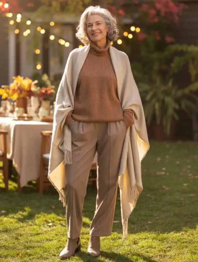 Flattering Winter Outfit Combinations for Senior Women