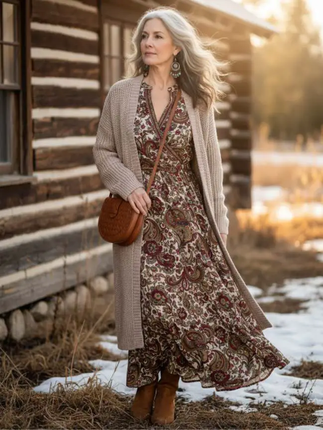 Winter Road Trip Outfits for Women Over 60