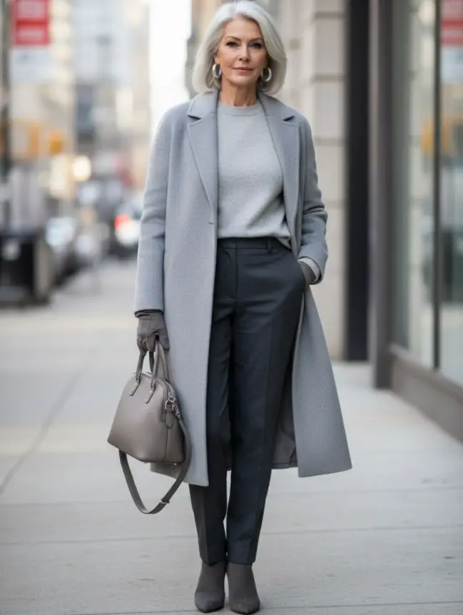 Winter Road Trip Outfits for Women Over 60