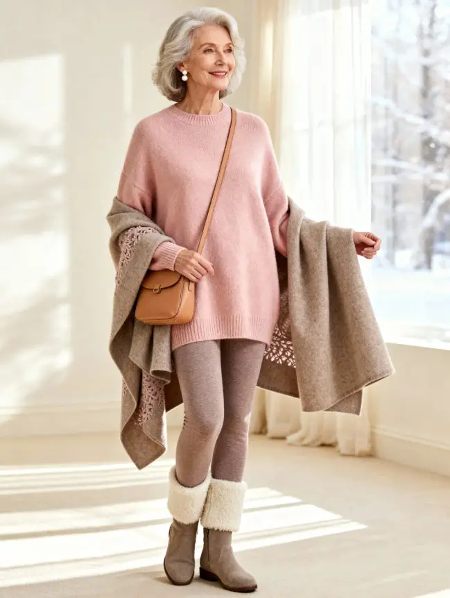 Winter Road Trip Outfits for Women Over 60